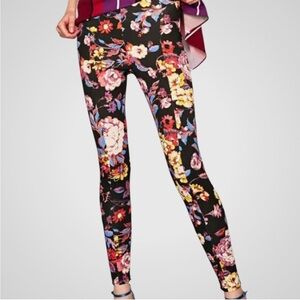 Zara Floral Print Pants - Black, Red, Yellow, Pink